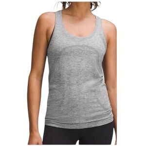 Lululemon Swiftly Tech Racerback Gray Fitted Tank Top